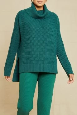Harlow Wool Sweater - Dark Green - ReAmour