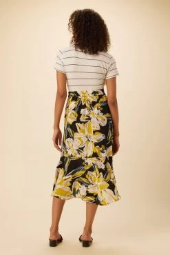 Finley Washable Silk Skirt - Marbella -Vibe Wardrobe Shop 0709 Finley Marbella Floral 3