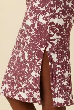 Vindy Provence Rib Skirt - Verona Truffle -Vibe Wardrobe Shop 0725 Vindy Provence Verona Truffle 5