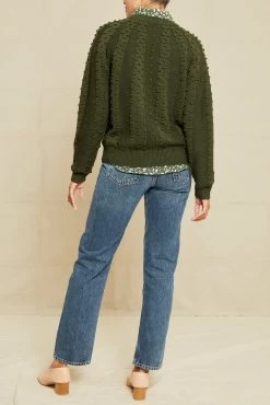 Laurel Wool Sweater - Olive -Vibe Wardrobe Shop 0774 Laurel Olive 14900 web ebb4c1c9 0b1c 47d6 b84a 1edd2129ea5b