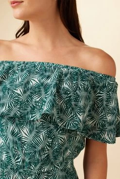 Lucia Washable Silk Jumpsuit - Green Palm 7 Lucia Washable Silk Jumpsuit - Green Palm -Vibe Wardrobe Shop 0794R1 Lucia Green Palm 4