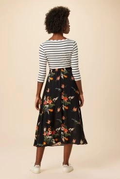 Blaze Ecovero Skirt - Treviso Orange -Vibe Wardrobe Shop 07 10126 Blaze Viscose Lined Treviso Orange 8