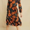Adrienne Washable Silk Dress - Paysage Floral