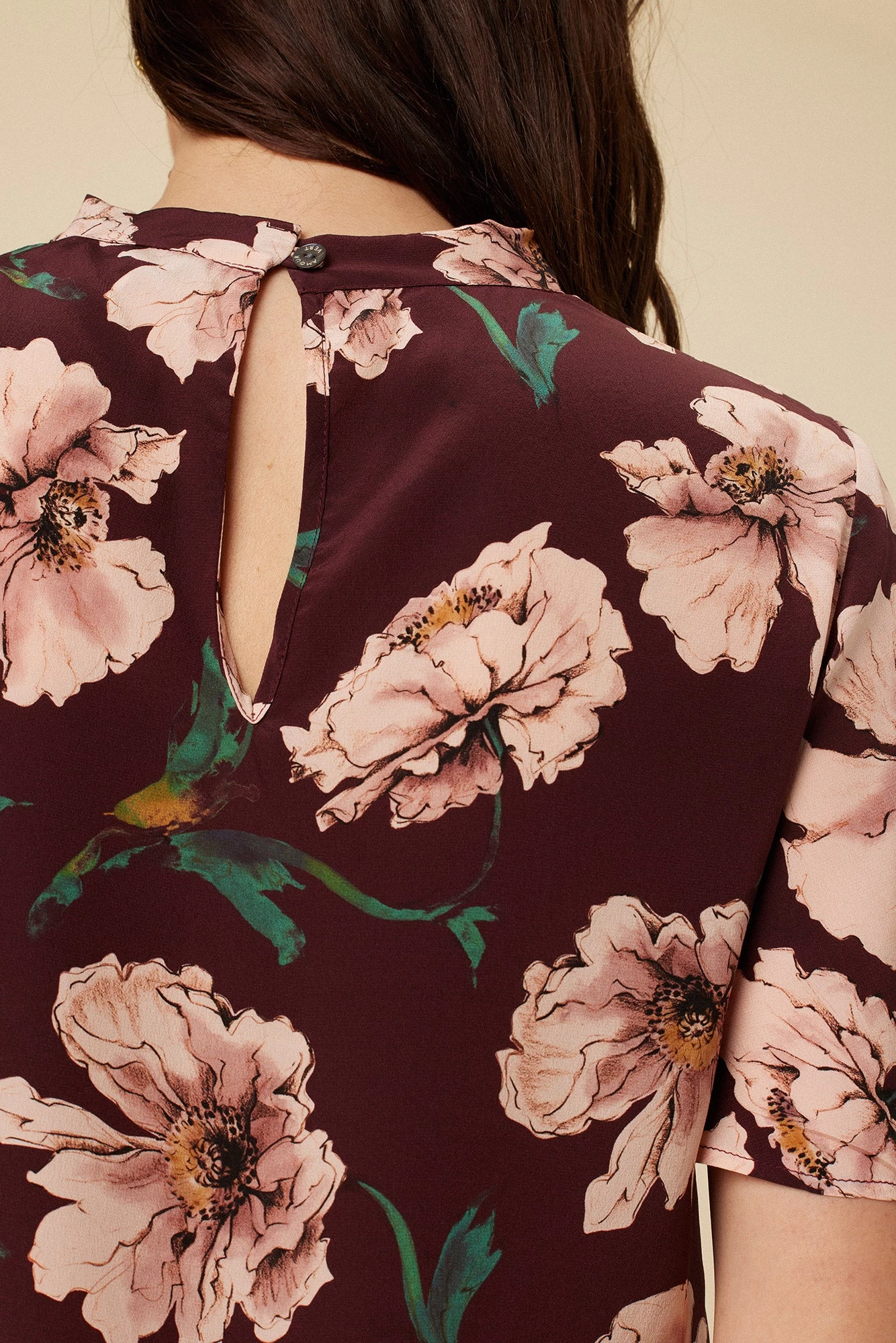 Seville Washable Silk Blouse - Paysage Sepia 5 Seville Washable Silk Blouse - Paysage Sepia - Image 5