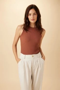 Asmet Paris Rib Tank - Earth