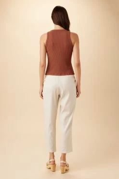 Asmet Paris Rib Tank - Earth 6 Asmet Paris Rib Tank - Earth -Vibe Wardrobe Shop 08 10195 Asmet Earth 3