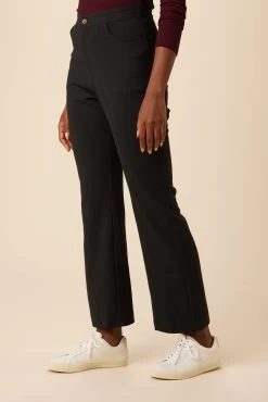 Beatrice High Rise Flare Pant - Black -Vibe Wardrobe Shop 10034 HR Beatrice Black 2