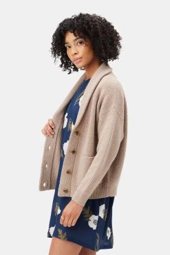Scout Wool Cardigan - Camel -Vibe Wardrobe Shop 10046 Scout Camel 2