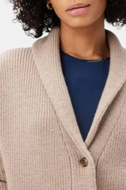 Scout Wool Cardigan - Camel -Vibe Wardrobe Shop 10046 Scout Camel 4