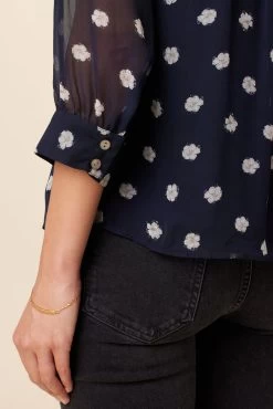 Melody Chiffon Blouse - Phillipa -Vibe Wardrobe Shop 10107 Melody Phillipa Ditsy 6