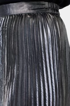 Blaze Skirt - Pewter -Vibe Wardrobe Shop 10108 Blaze Pleated Pewter 5