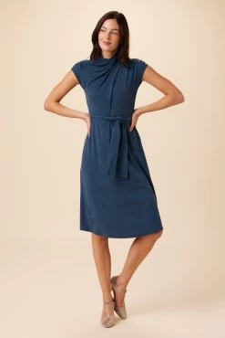 Hallie Tencel Luxe Dress - Azure
