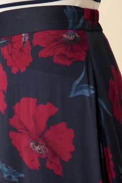 Blaze Ecovero Skirt - Paysage Berry -Vibe Wardrobe Shop 10126 Blaze Viscose Lined Paysage Berry 5