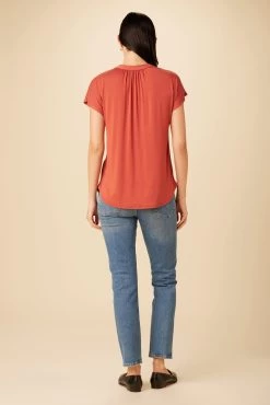 Atlanta Dream Knit Top - Sienna 6 Atlanta Dream Knit Top - Sienna -Vibe Wardrobe Shop 10131 Atlanta Modal Sienna 3