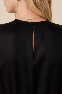 Cayenne Tencel Jumpsuit - Black -Vibe Wardrobe Shop 10134 Cayenne Twill Black 5