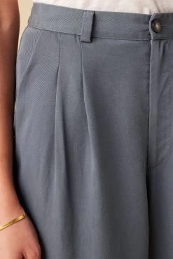 Holland Tencel Twill Pant - Slate -Vibe Wardrobe Shop 10160 Holland Twill Slate 5