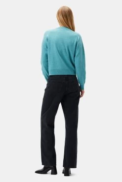 Pearl Cashmere Sweater - Aegean 6 Pearl Cashmere Sweater - Aegean -Vibe Wardrobe Shop 10239 Pearl Cashmere Aegean 3