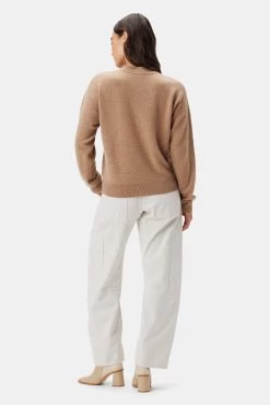Pearl Cashmere Sweater - Cafe Au Lait -Vibe Wardrobe Shop 10239 Pearl Cashmere Cafe Au Lait 3