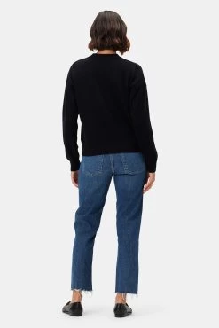 Pearl Cashmere Sweater - Licorice -Vibe Wardrobe Shop 10239 Pearl Cashmere Licorice 3