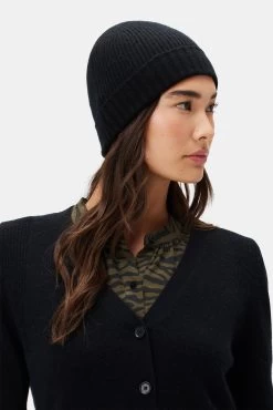 Colby Cashmere Beanie - Licorice