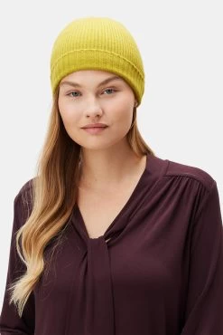 Colby Cashmere Beanie - Pistachio