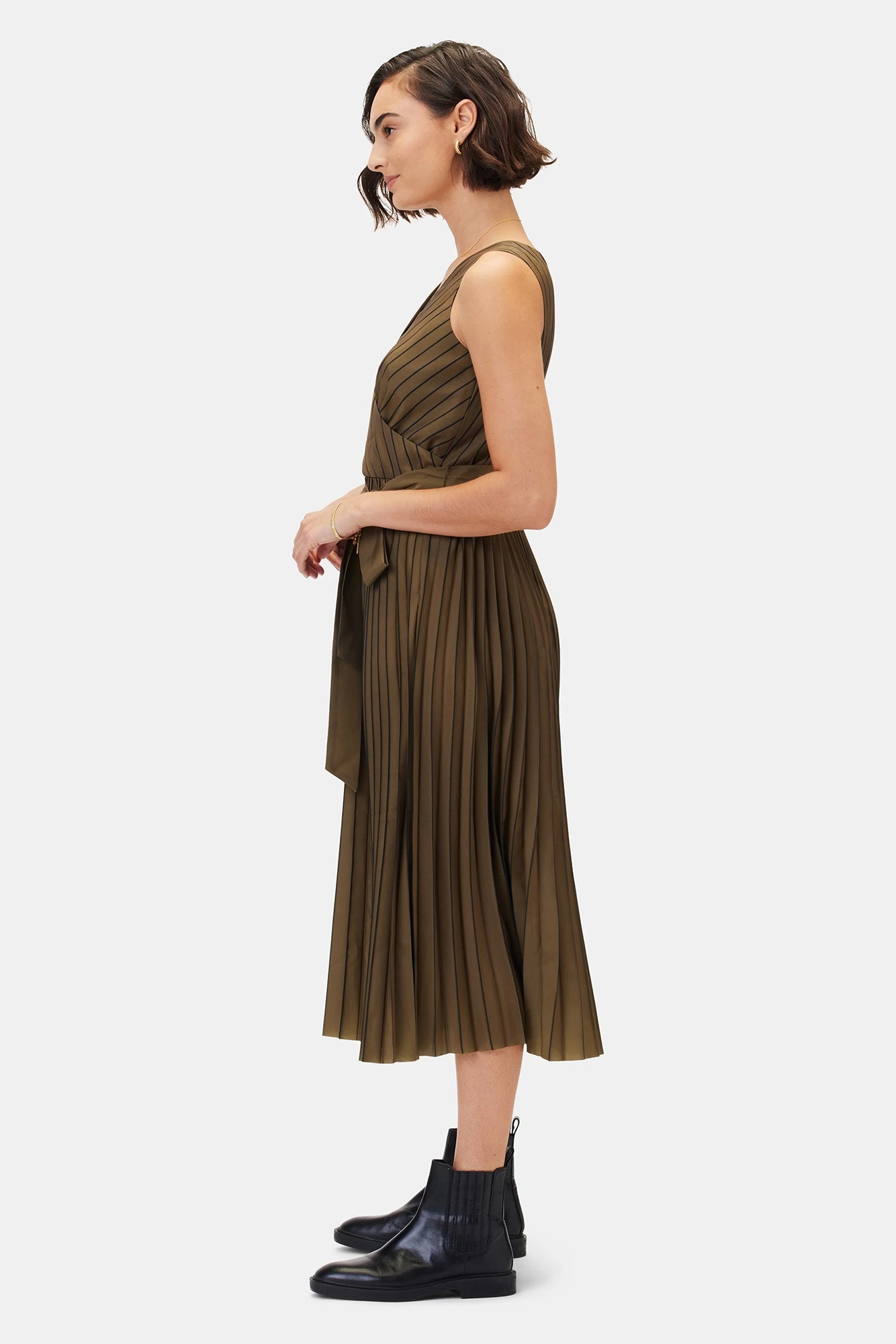 Cambria Dress - Bronzed Olive 4 Cambria Dress - Bronzed Olive - Image 4