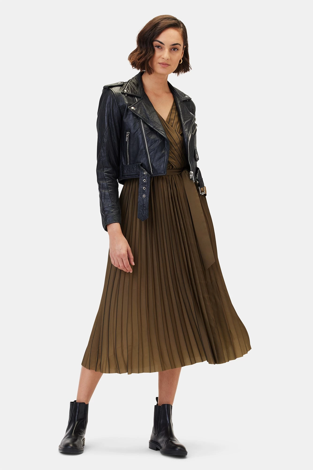 Cambria Dress - Bronzed Olive 3 Cambria Dress - Bronzed Olive - Image 3