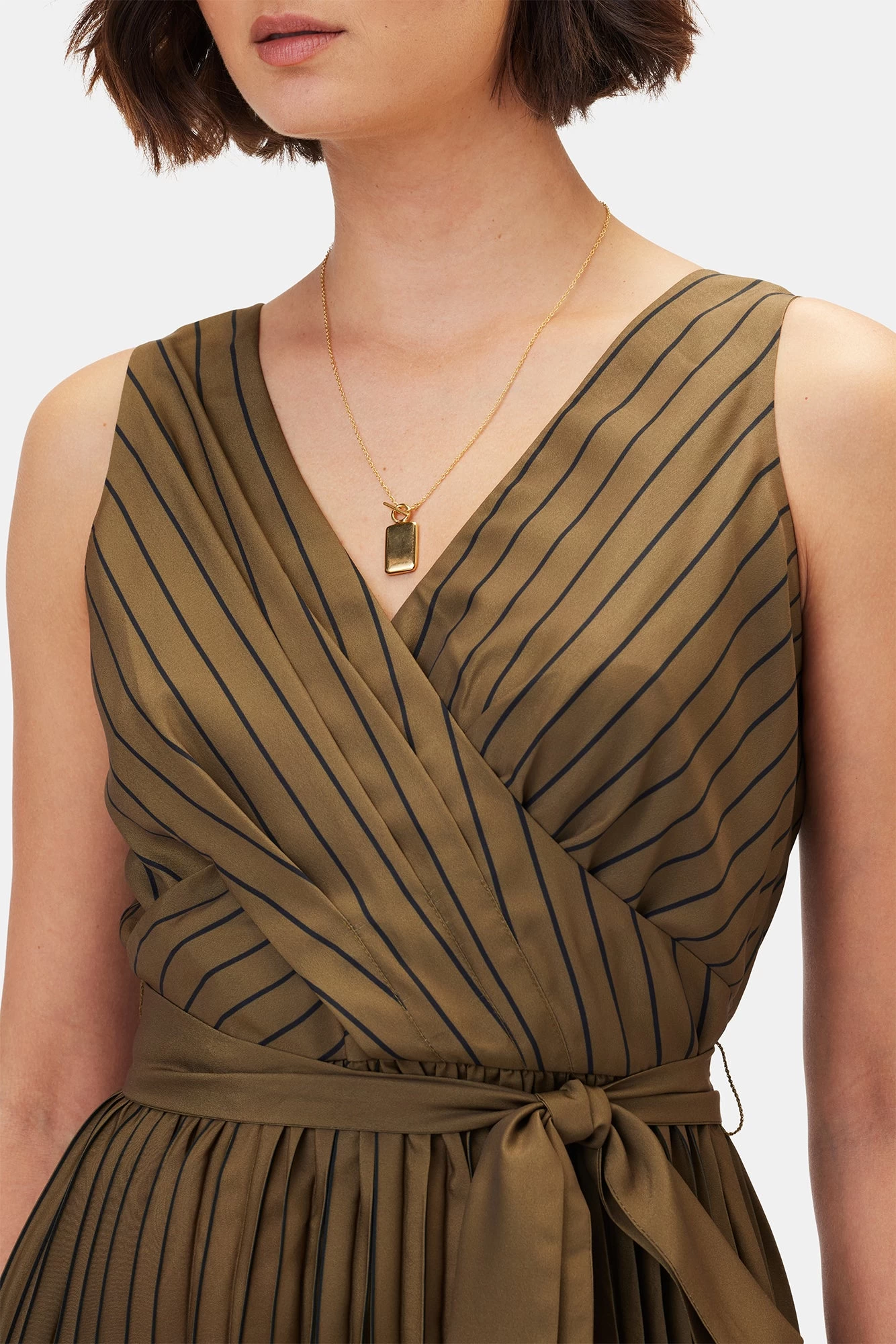 Cambria Dress - Bronzed Olive 1 Cambria Dress - Bronzed Olive