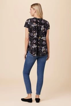 Renata Washable Silk Blouse - French Jardin Black -Vibe Wardrobe Shop 1068 Renata French Jardin Black 3 b4ed0c04 3f05 40e8 ab24 71d39293d095