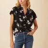 Renata Washable Silk Blouse - Ladera Floral