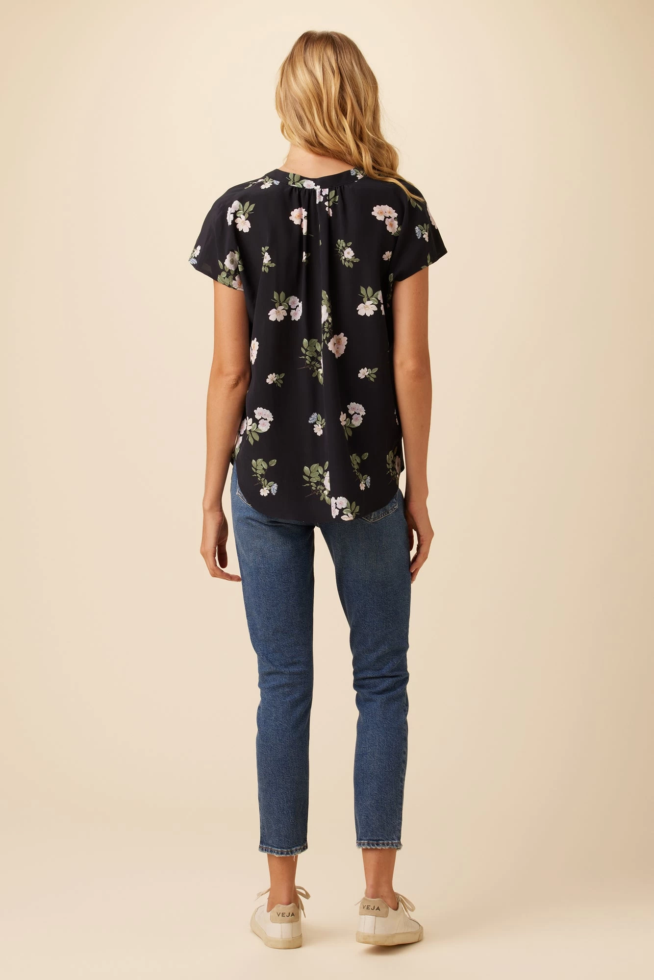Renata Washable Silk Blouse - Ladera Floral 3 Renata Washable Silk Blouse - Ladera Floral - Image 3