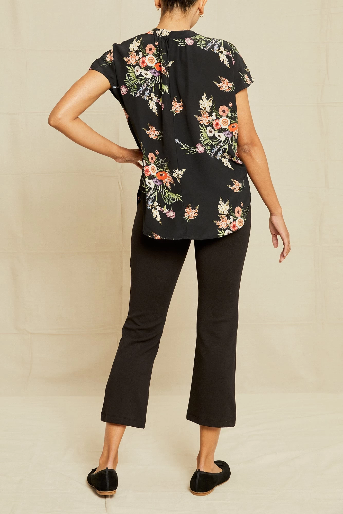 Renata Washable Silk Blouse - Treviso Floral 5 Renata Washable Silk Blouse - Treviso Floral - Image 5