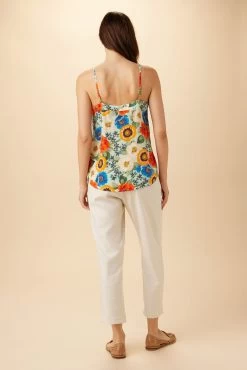 Barlow Washable Silk Cami - Devon Floral -Vibe Wardrobe Shop 11 10163 Barlow Silk Devon Floral 3