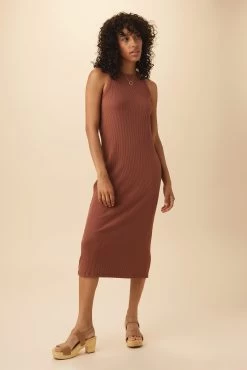 Brantley Paris Rib Dress - Earth