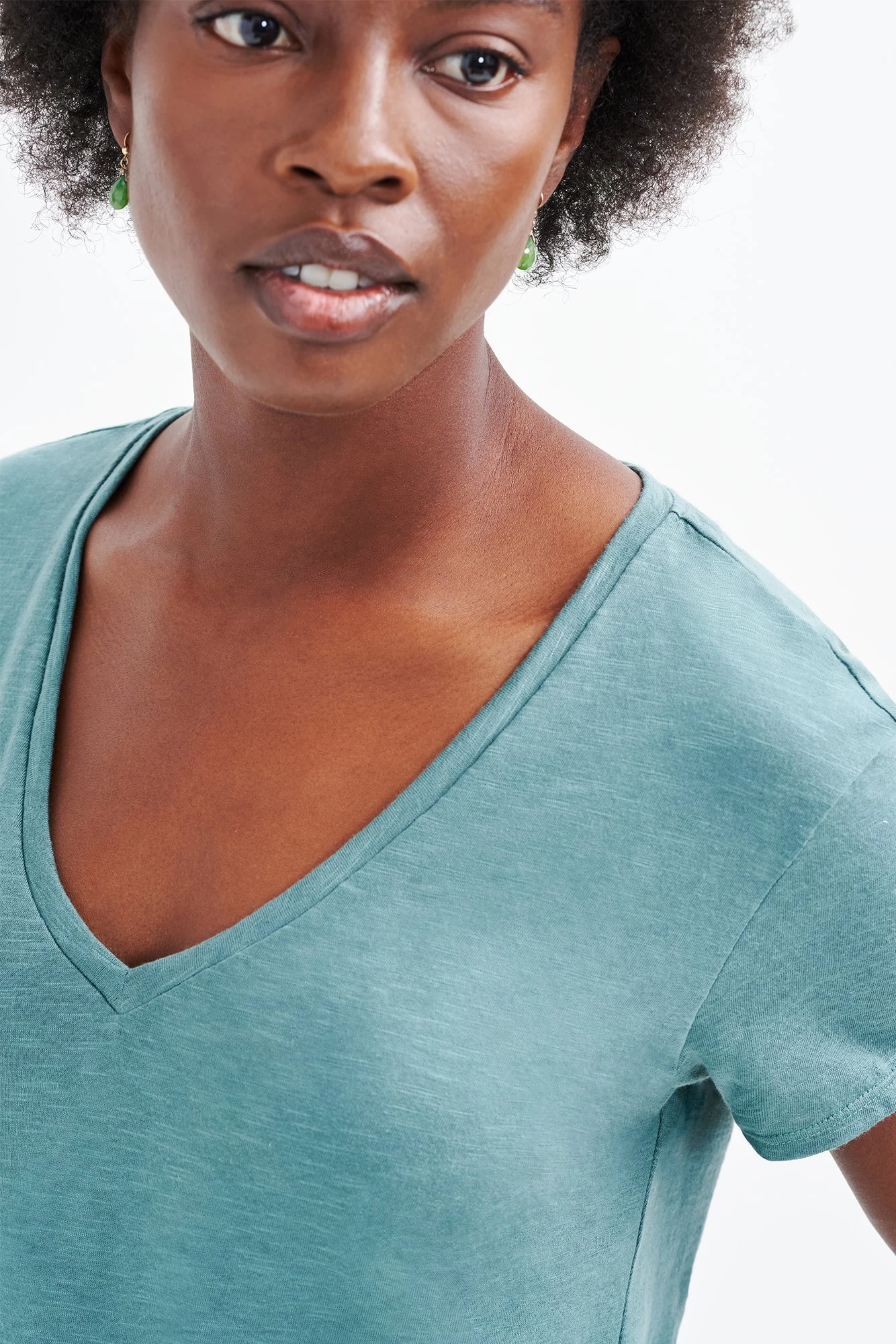 Joline Reverie Slub Tee - Eucalyptus 4 Joline Reverie Slub Tee - Eucalyptus - Image 4