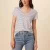 Joline Tee - Gigi White Stripe