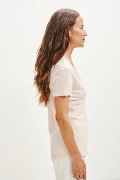 Joline Reverie Slub Tee - Peony -Vibe Wardrobe Shop 1334 Joline Peony 1782 4c490997 8e38 4f05 99cb c378d2a834f4