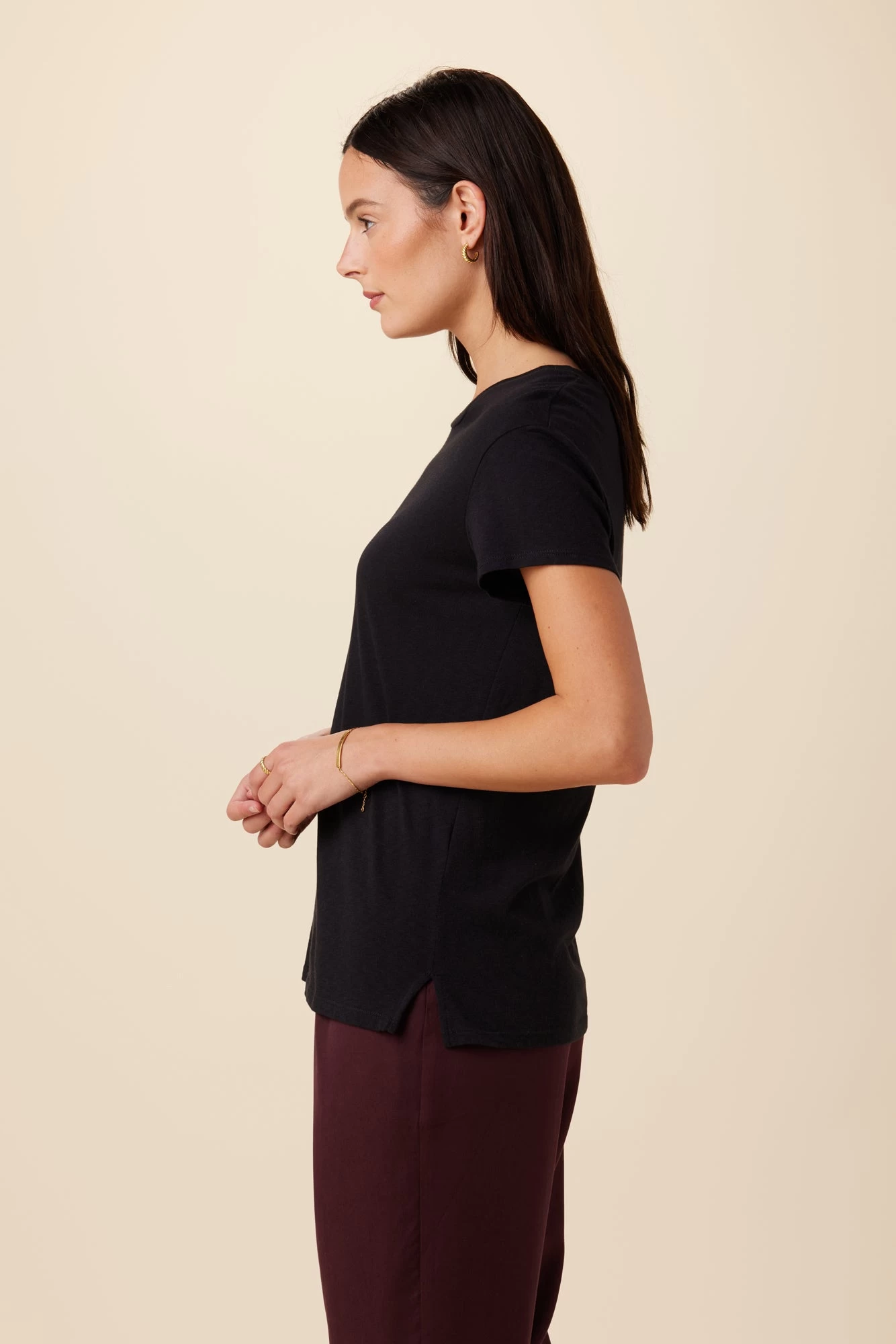 Leif Reverie Slub Tee - Black 3 Leif Reverie Slub Tee - Black - Image 3