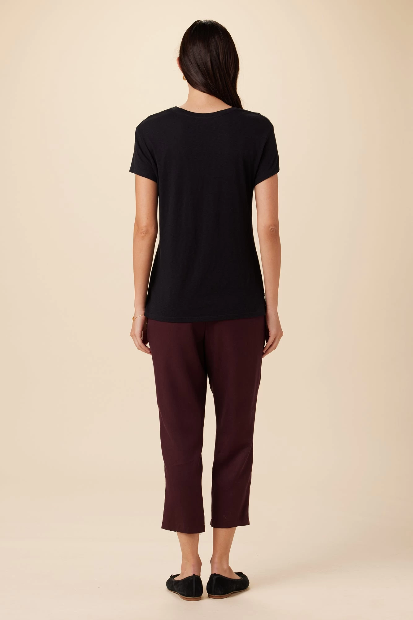 Leif Reverie Slub Tee - Black 2 Leif Reverie Slub Tee - Black - Image 2