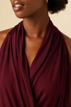 Agnes Dream Knit Top - Plum -Vibe Wardrobe Shop 1410 Agnes Plum 4