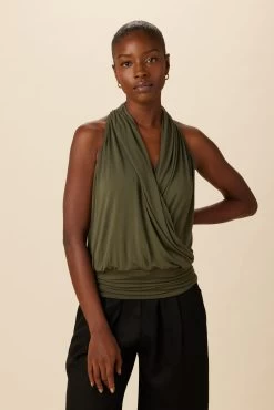 Agnes Dream Knit Top - Vine