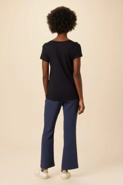 Joline Reverie Slub Tee - Black -Vibe Wardrobe Shop 14 1334 Joline Black 3