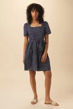 Ria Organic Cotton Dress - Trieste Dot
