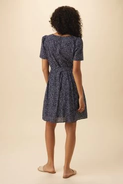 Ria Organic Cotton Dress - Trieste Dot -Vibe Wardrobe Shop 17 10218 Ria Cotton Trieste Dot 3