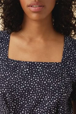 Ria Organic Cotton Dress - Trieste Dot -Vibe Wardrobe Shop 17 10218 Ria Cotton Trieste Dot 4