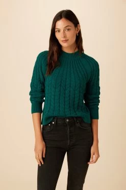 Maya Organic Cotton Sweater - Jade
