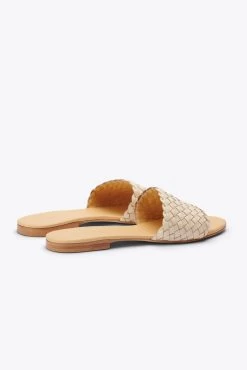 Nisolo Isla Woven Slide Sandal - Bone -Vibe Wardrobe Shop 2021 0219 SS21 WF 0030 BON 0822 1