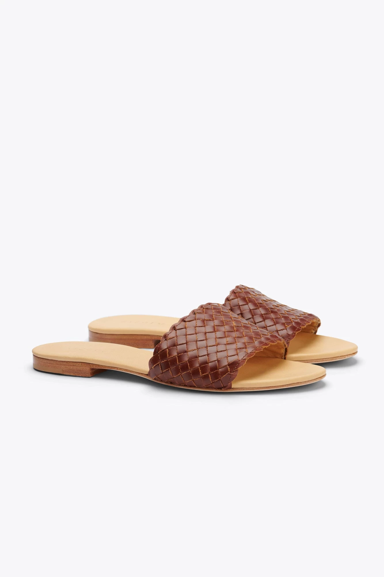 Nisolo Isla Woven Slide Sandal - Brandy 3 Nisolo Isla Woven Slide Sandal - Brandy - Image 3