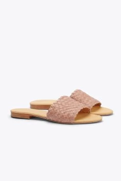 Nisolo- Isla Woven Slide Sandal - Desert Rose