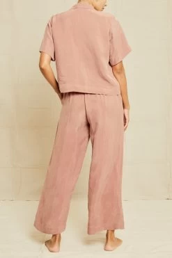 Monroe Cottonseed Cupro Pajama Top - Quartz 11 Monroe Cottonseed Cupro Pajama Top - Quartz -Vibe Wardrobe Shop 211013 AV October ECOMM 0221MonroePJTopQuartzCupro 6339 8fb144a8 c49e 4ea6 bcd3 935bfa7bf907